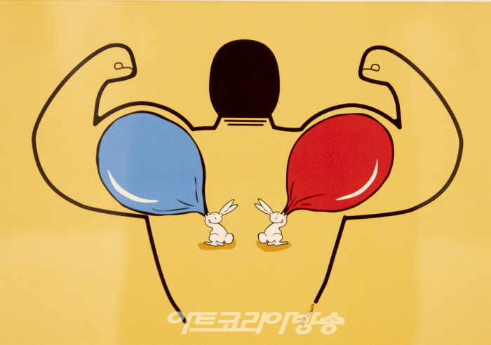 한국원로만화가협회 50인 '우리는 하나다, 하얀나비' 국회展