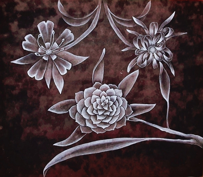 추억-우울_53.0X43.9cm_2합 장지에 분채_2021