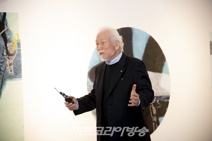 기산 정명희 '벼루에 들솟은 먹비늘'