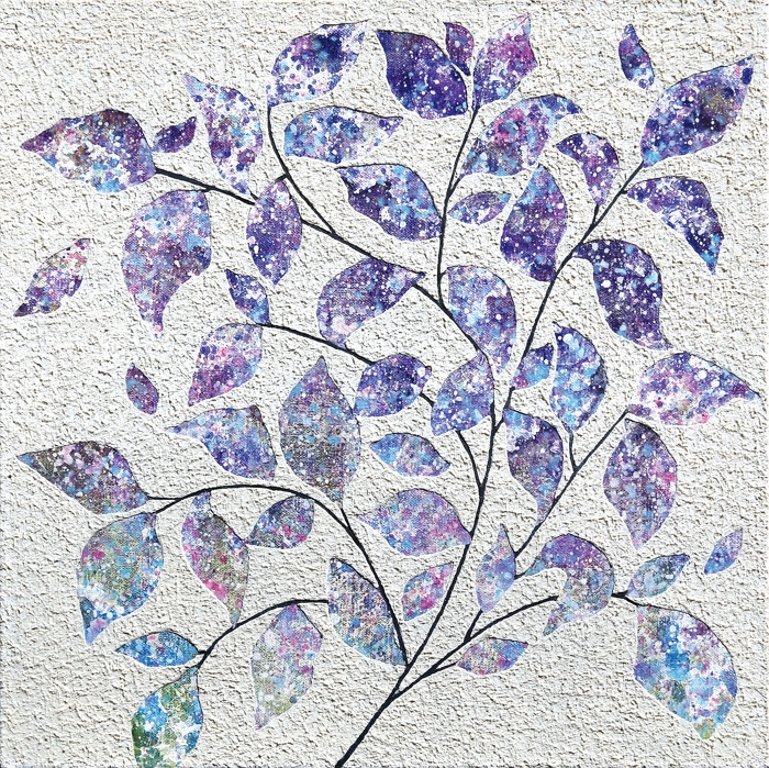 Shape of Heart(休) 45.0 × 45.0cm, Mixed media on canvas, 2022