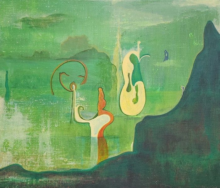 초록 이야기 53*46 캔버스에 아크릴 2022