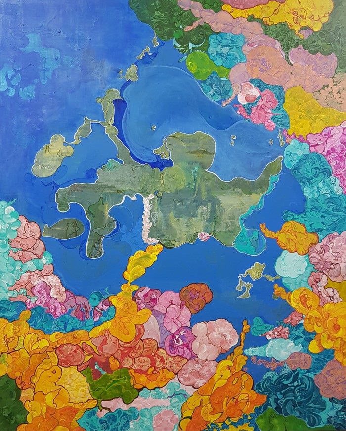 담벼락 이야기 162*130 캔버스에 아크릴 2020