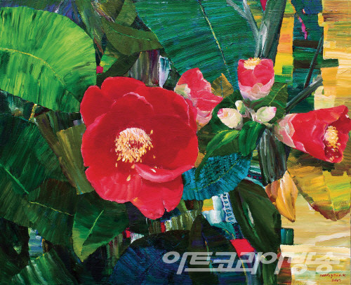 강종열 作_Camellia_Acrylic on canvas_162.2x130.3cm