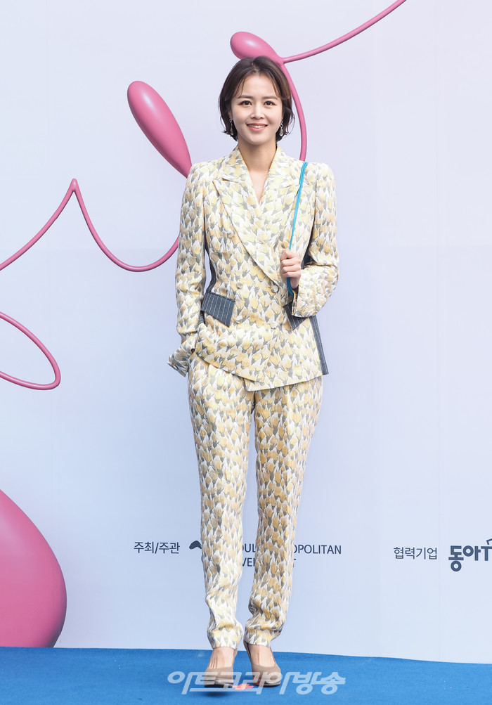 '2023 F/W 서울패션위크' 고미진 디자이너의 메종니카(MAISON NICA) 패션쇼 포토월(신미정 아니운서) 2023.03.19 사진 ⓒ아트코리아방송 이용선 기자​​