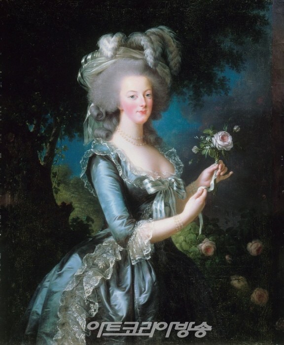 엘리자베트 비제 르 브룬, 장미와 마리 앙투아네트 (1783). 베르사유 궁전 컬렉션, 베르사유