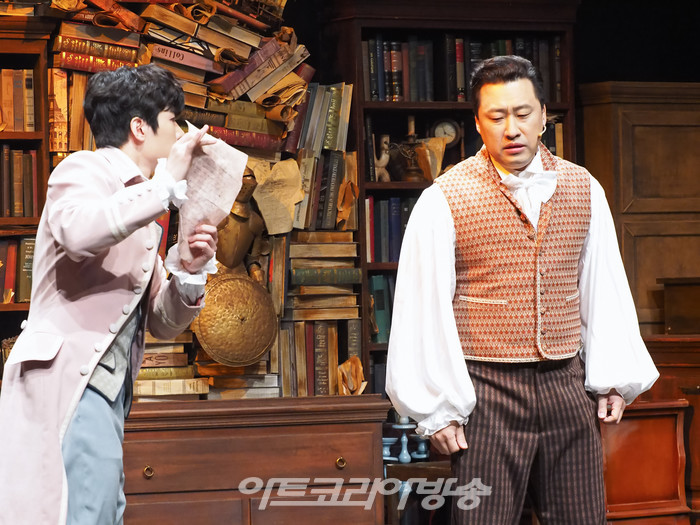 뮤지컬 '윌리엄과 윌리엄의 윌리엄' 프레스콜(윌리엄 헨리 아일랜드 역 황순종, 윌리엄 사무엘 아일랜드 역 원종환) 2023.03.21 사진 ⓒ아트코리아방송 이용선 기자​​