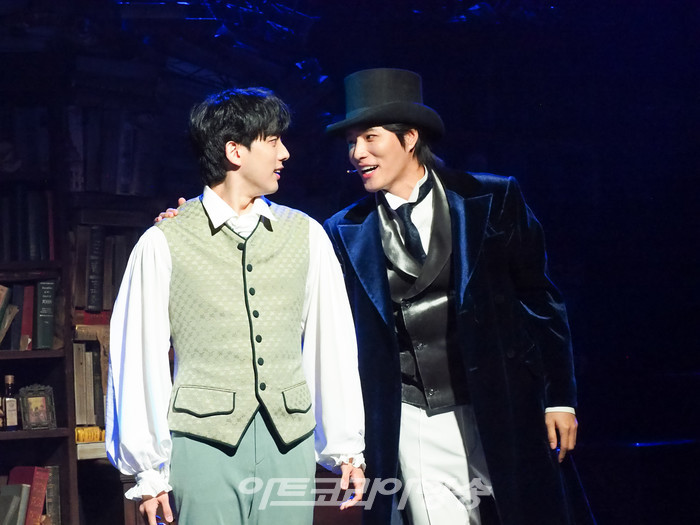 뮤지컬 '윌리엄과 윌리엄의 윌리엄' 프레스콜 (윌리엄 헨리 아일랜드 역 김지웅, H 역 황휘) 2023.03.21 사진 ⓒ아트코리아방송 이용선 기자​​