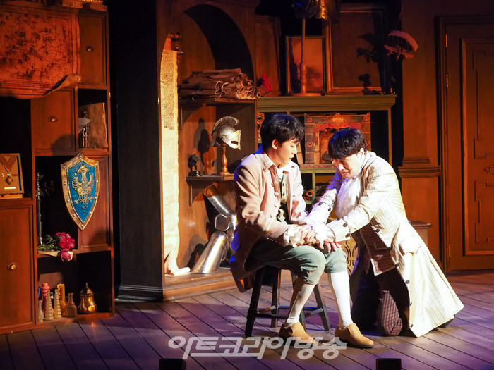 뮤지컬 '윌리엄과 윌리엄의 윌리엄' 프레스콜(윌리엄 사무엘 아일랜드 역 김수용, 윌리엄 헨리 아이랜드 역 임규형) 2023.03.21 사진 ⓒ아트코리아방송 이용선 기자​​