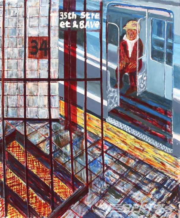 서용선 作_ 35가 출구, 코너 2010 Acrylic on canvas 215 x 175cm 이미지 제공. 장디자인아트