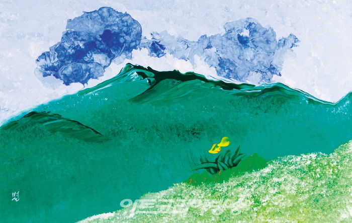 은유의 시와 간결한 붓질, 경이로운 서양과의 만남–정창기 작가