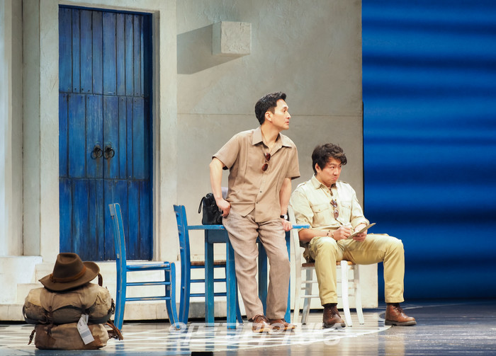 뮤지컬 '맘마미아!' 프레스콜(샘 역 장현성, 빌 역 송일국) 2023.03.29 사진 ⓒ아트코리아방송 이용선 기자​​