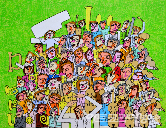신흥우 作 _ Concert, 116.8x91cm, Acrylic on Canvas, 2022