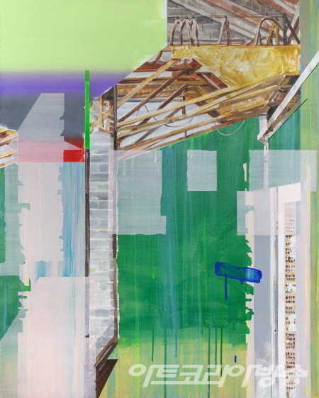 오다솔 作 _ Montage-2303_Acrylic on canvas_100x80.3cm_2023