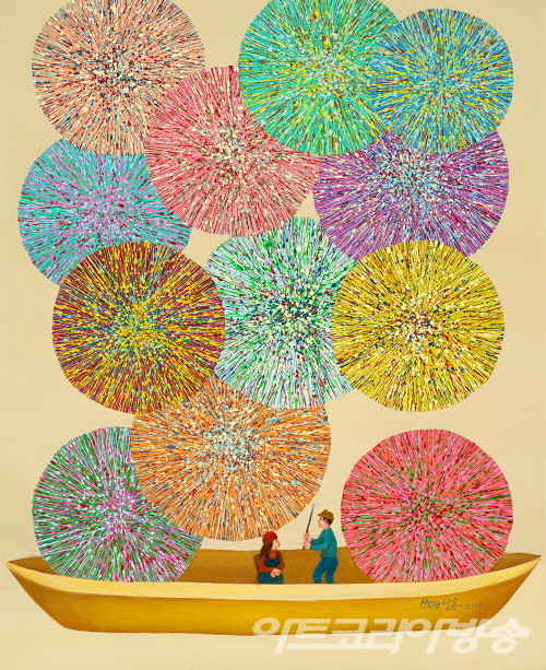 한남순 作_축제_91x72.8cm_Acrylic on canvas_2023