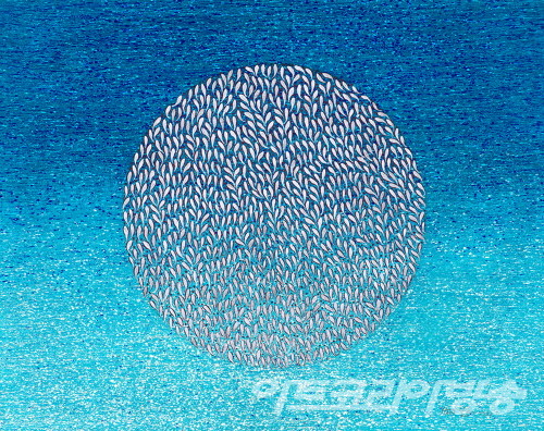 한남순 作_축제_72.8x91cm_Acrylic on canvas_2023