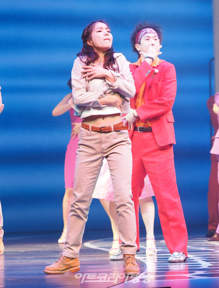 뮤지컬 '맘마미아!' 프레스콜(소피 역 김환희 외 앙상블) 2023.03.29 사진 ⓒ아트코리아방송 이용선 기자​​