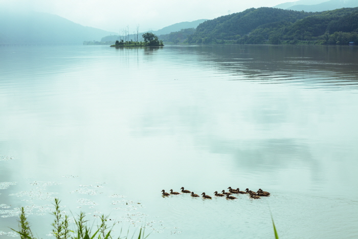 한용길 사진집 '그 자욱한 끌림 양수리 푸른 새벽, 빗장을 풀다’전