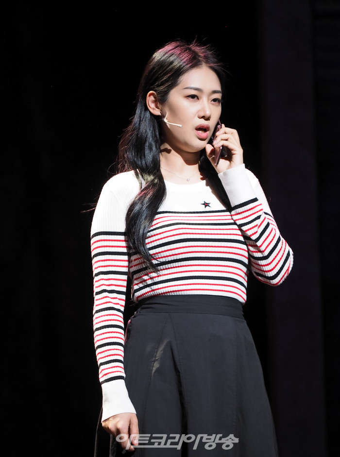 뮤지컬 '친정엄마' 프레스콜(딸 역 현쥬니) 2023.04.04 사진 ⓒ아트코리아방송 이용선 기자​​