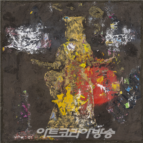 전통에서 오는 소리(염원), 38×38cm,