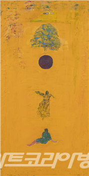 전통에서 오는 소리(염원), 61×31cm, 2022