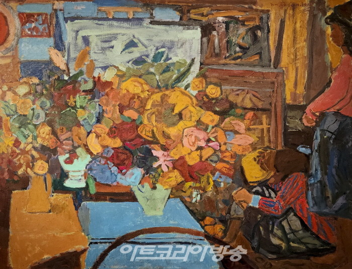 임직순 화실의 한 때