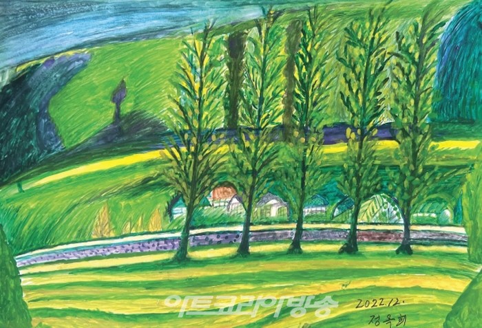 98세 정옥희 작품전 '자연의 풍경'