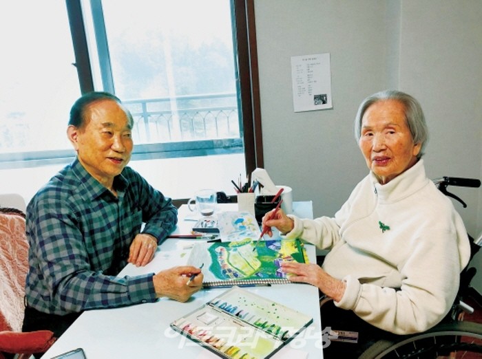 98세 정옥희 작품전 '자연의 풍경'