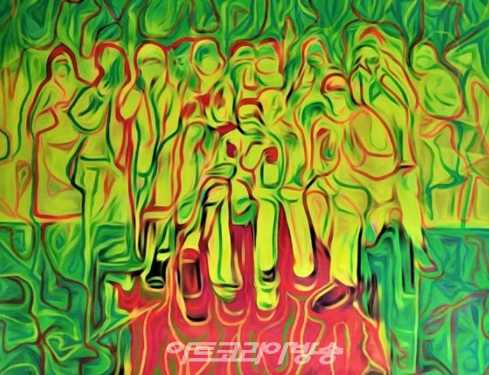 Relation 116.8×91.0㎝ Mixed media on Canvas 2022_1003