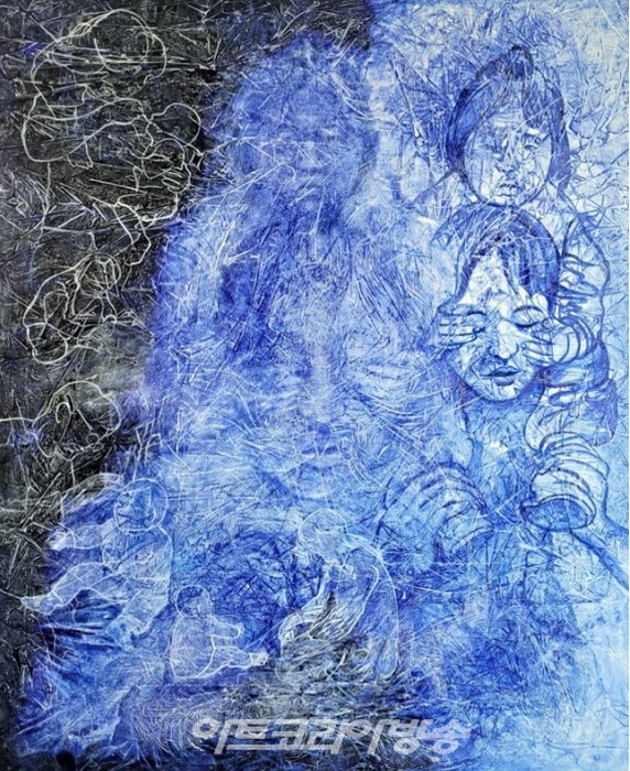 Relation 130.3×162.2㎝ Acrylic on canvas 2021_1031