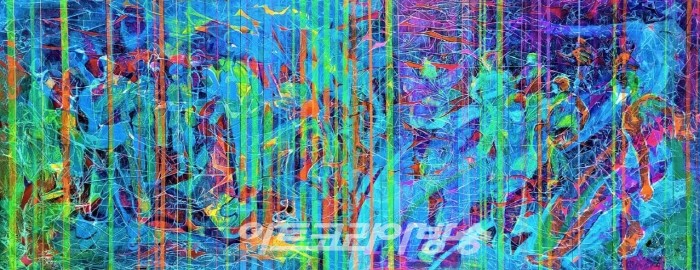 Relation 324.4 ×130.3㎝ Mixed media on Canvas 2023_0402