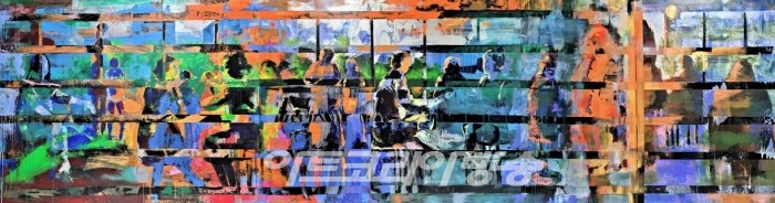 Relation 486.6 ×130.3㎝ Acrylic on Canvas 2022_0922