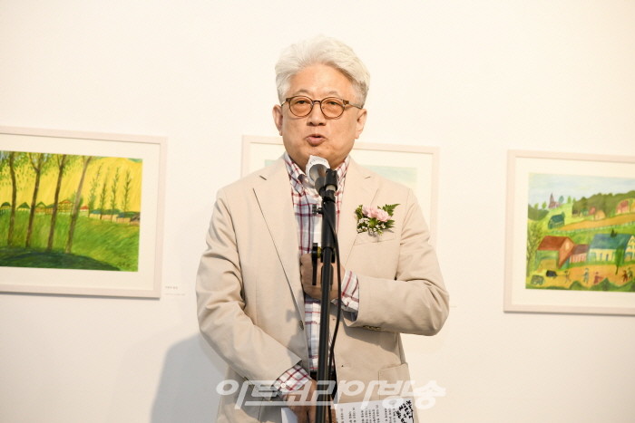 98세 정옥희 작품전 '자연의 풍경' 오프닝 행사-사회 넷째사위 강정남 선생