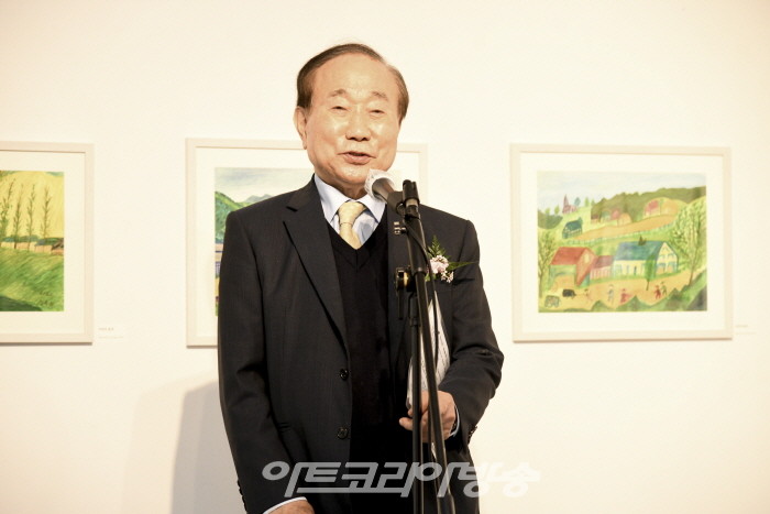 98세 정옥희 작품전 '자연의 풍경' 오프닝 행사