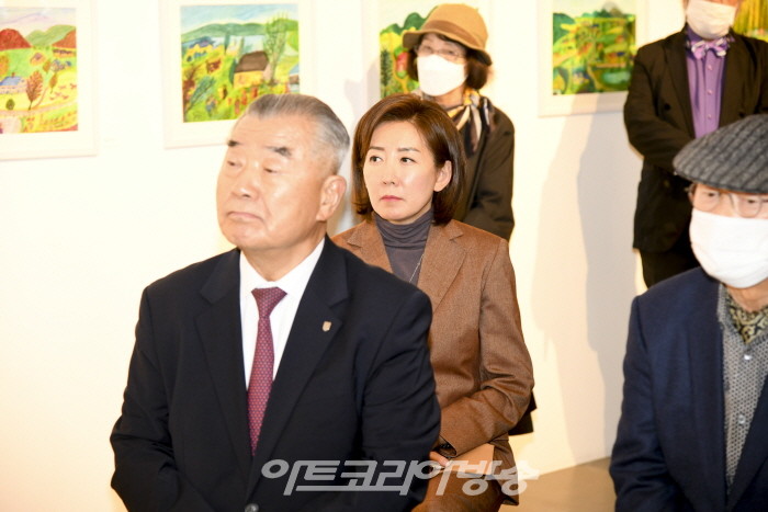 98세 정옥희 작품전 '자연의 풍경' 오프닝 행사