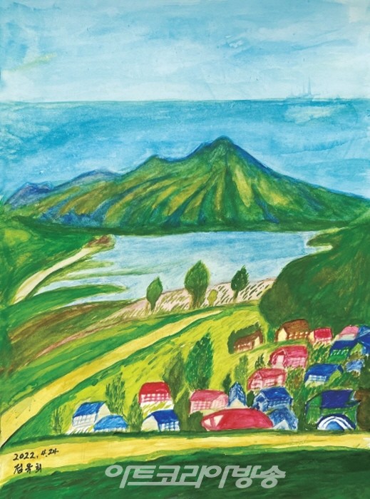 98세 정옥희 작품전 '자연의 풍경' 오프닝 행사