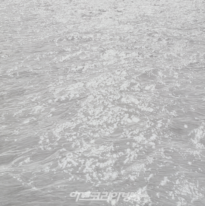 정용국_Flow, 2021, 한지에 수묵, 91x90cm