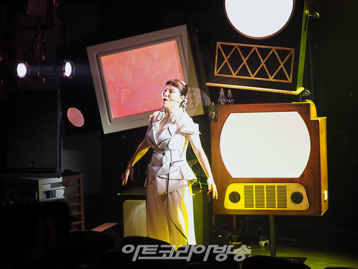 뮤지컬 '신이 나를 만들 때' 프레스콜(신 역 정다희) 2023.04 28 사진 ⓒ아트코리아방송 이용선 기자​