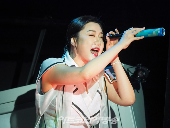 뮤지컬 '신이 나를 만들 때' 프레스콜(신 역 황한나) 2023.04 28 사진 ⓒ아트코리아방송 이용선 기자​