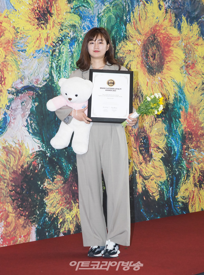 '2023 브랜드 고객 충성도 대상' 포토월 행사(강지희 PD) 2023.05.02 사진 ⓒ아트코리아방송 이용선 기자​