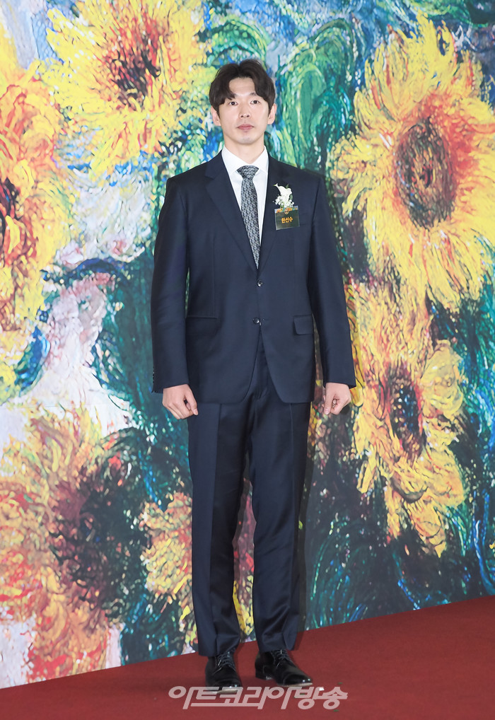 '2023 브랜드 고객 충성도 대상' 포토월 행사(한선수) 2023.05.02 사진 ⓒ아트코리아방송 이용선 기자​