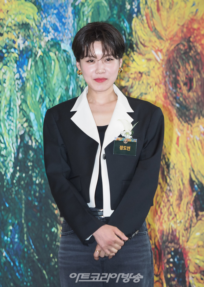 '2023 브랜드 고객 충성도 대상' 포토월 행사(장도연) 2023.05.02 사진 ⓒ아트코리아방송 이용선 기자​