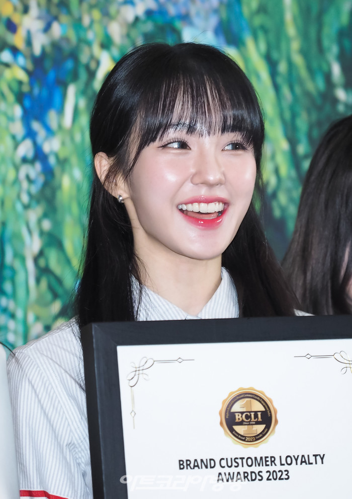 '2023 브랜드 고객 충성도 대상' 포토월 행사(우아! 나나) 2023.05.02 사진 ⓒ아트코리아방송 이용선 기자​