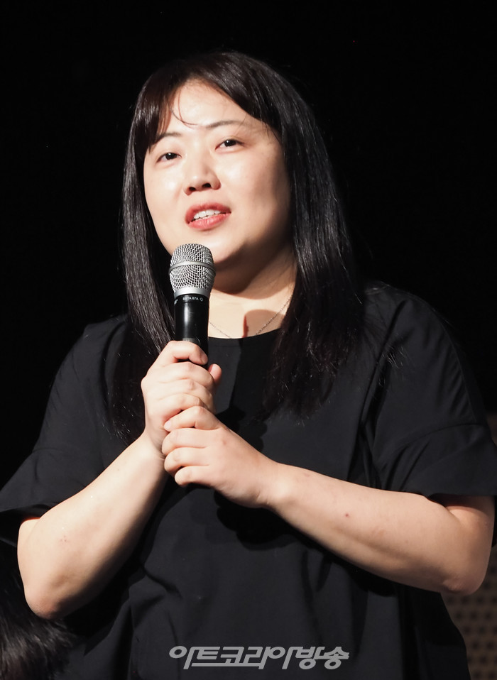 뮤지컬 '신이 나를 만들 때' 프레스콜(김희은 음악감독) 2023.04 28 사진 ⓒ아트코리아방송 이용선 기자​