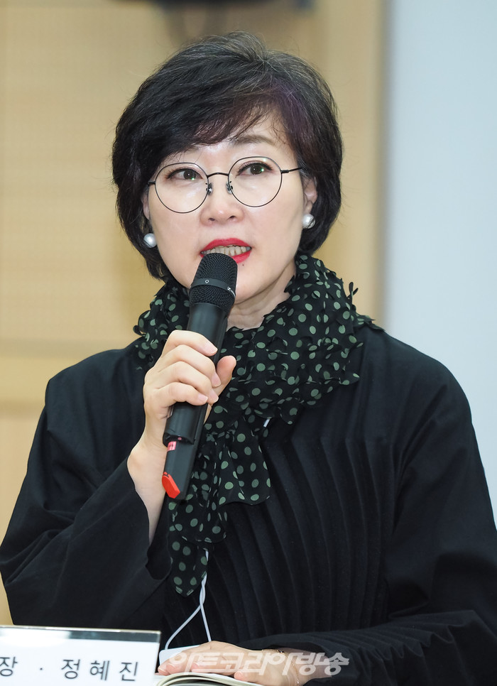 서울시무용단 '일무' 연습실 공개행사(서울시무용단 정혜진 단장) 2023.04.25 사진 ⓒ아트코리아방송 이용선 기자​