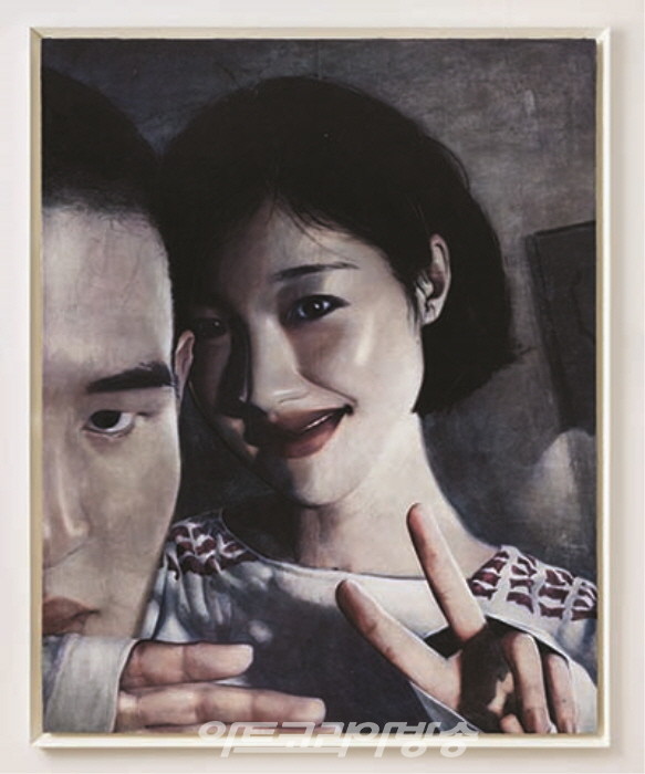 제이슨 함, 이목하_Ego Function Error, 2022, Oil on cotton, 180.2 × 144