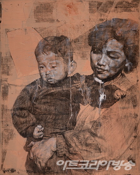손미량 作 _ 어머니_80.3x100cm_oil on canvas_2013