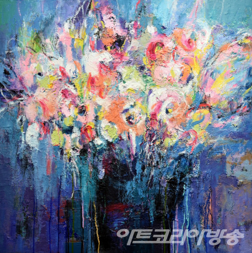 김소연 作 _ Blossom_91x91cm_Oil on Canvas_2022