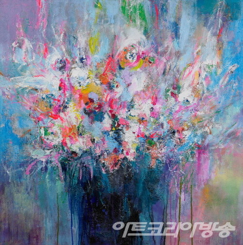 김소연 作 _ Blossom_91x91cm_Oil on Canvas_2023