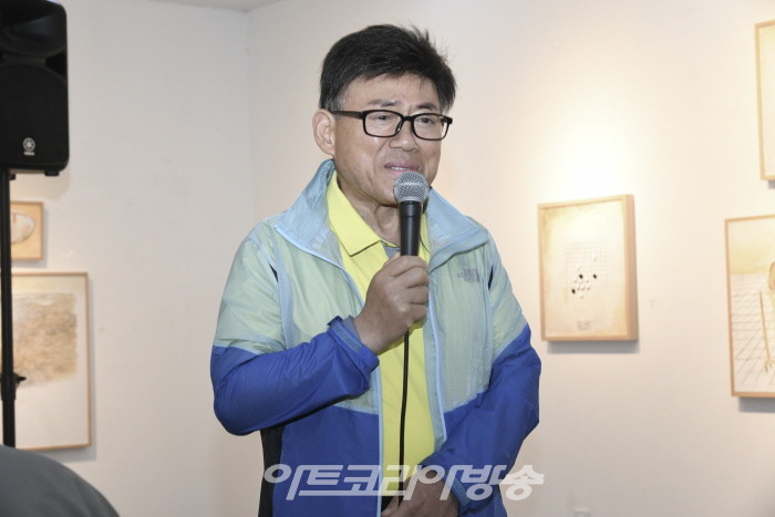 조영남 초대전 '한국의 팝아트에 관하여' 개막식-엄용수 코메디협회 회장