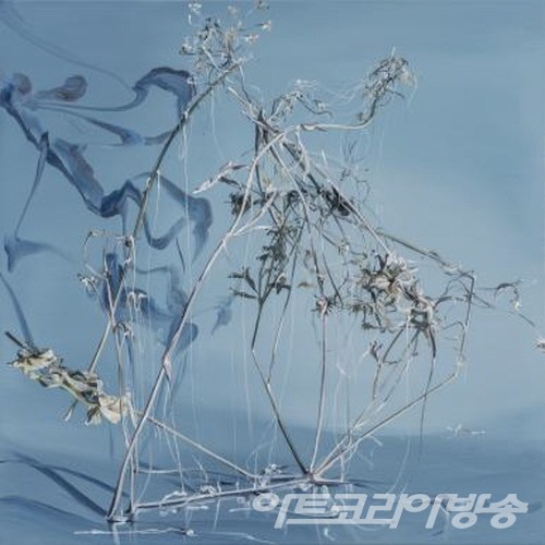 노은주 作_Silver Garden 1 2022_Silver Garden 1_oil on canvas_80x80cm_(c)Gallery